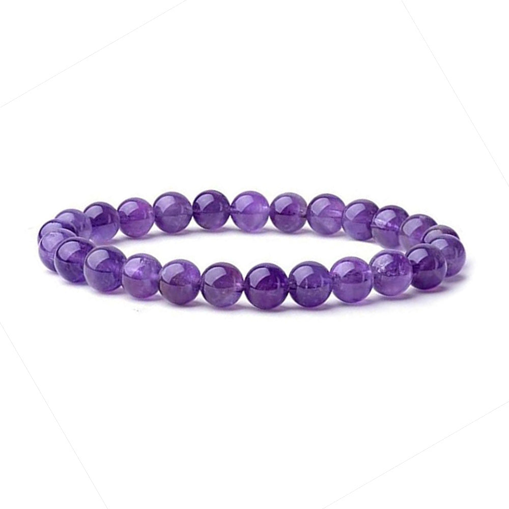 Amethyst Crystal Beaded Bracelet