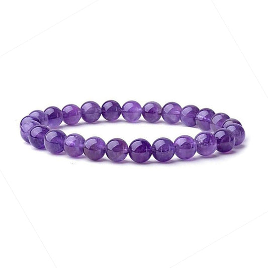 Amethyst Crystal Beaded Bracelet