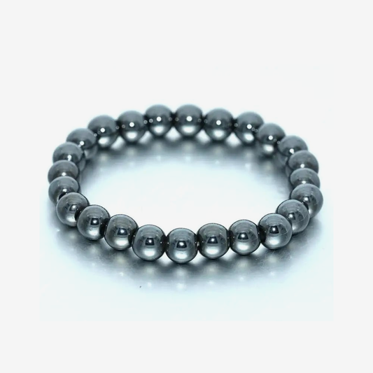 Hematite Crystal Beaded Bracelet