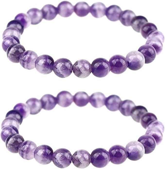 Amethyst Crystal Beaded Bracelet - Zivai