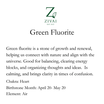 Green Fluorite - Zivai